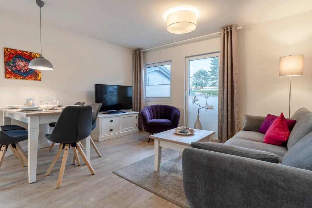 Strandhuus Grömitz Ferienwohung Suite Wohnzimmer fotografiert von mobbys pics Bildnummer 107734