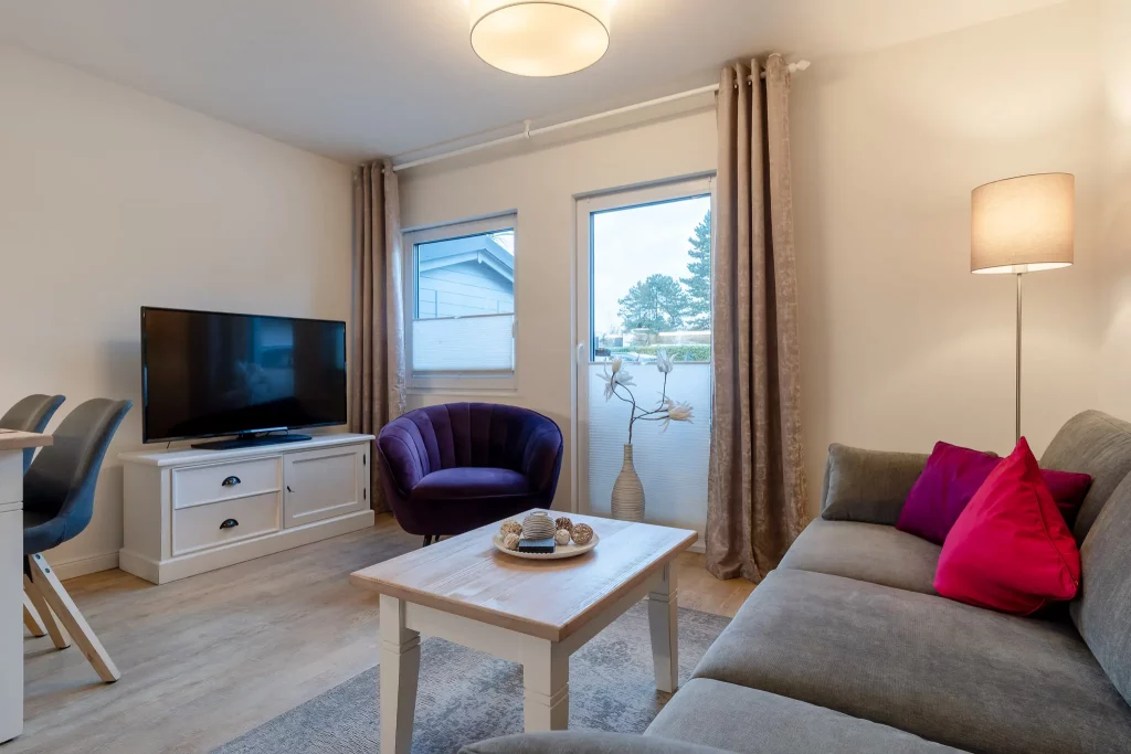 Strandhuus Grömitz Ferienwohung Suite Wohnzimmer fotografiert von mobbys pics Bildnummer 107738