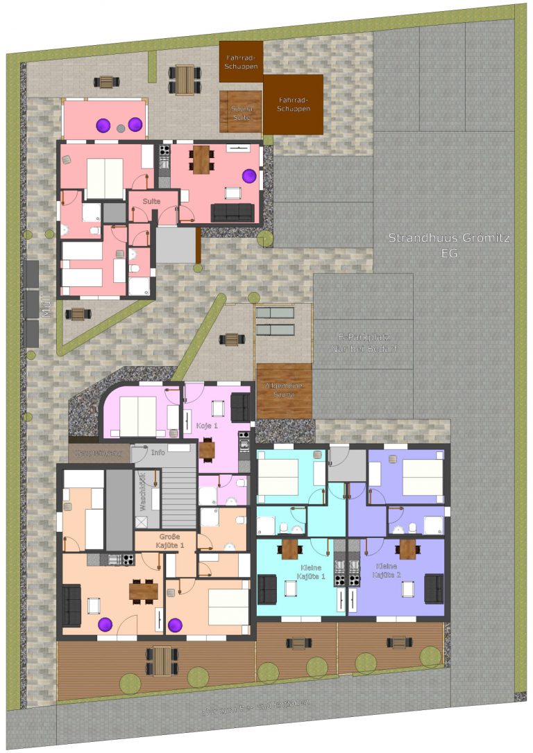 Strandhuus Grömitz Erdgeschoss